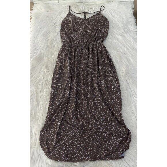 Prana womens XS brown geo pattern strappy hiking dress built in bra - Picture 1 of 13